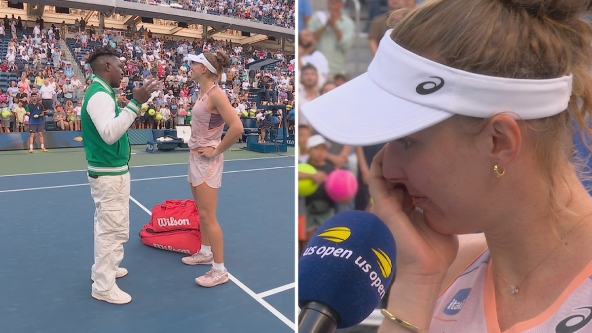 A resposta emocional da estrela brasileira Beatriz Haddad Maia à multidão 'muito especial' após a vitória no US Open