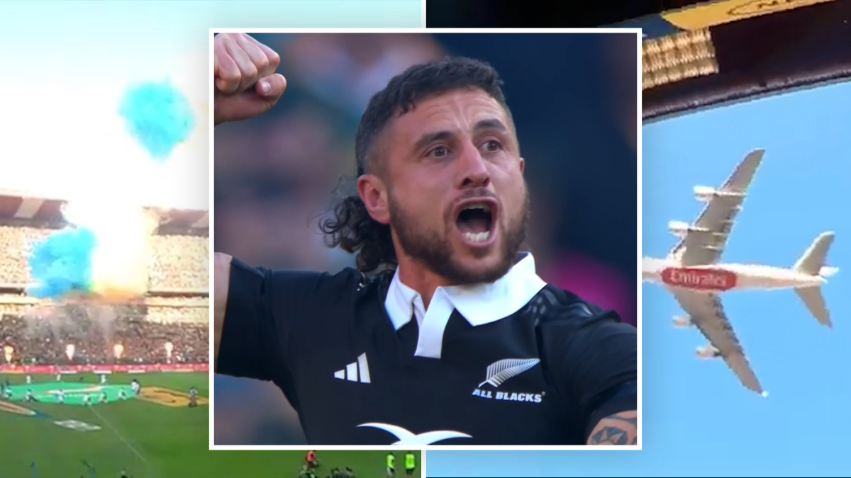 'De forma alguma deliberado': África do Sul explica resposta 'altamente lamentável' ao haka, incluindo música, fogos de artifício e um jato jumbo