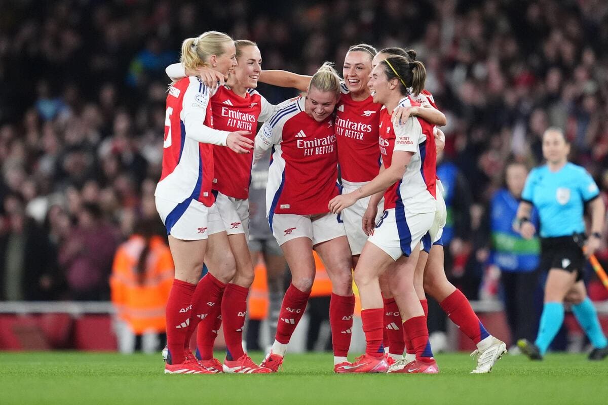 Liga dos Campeões Femininos: Arsenal Sun Madrid para chegar às meias-finais