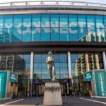 A photo of Wembley Stadium football ground