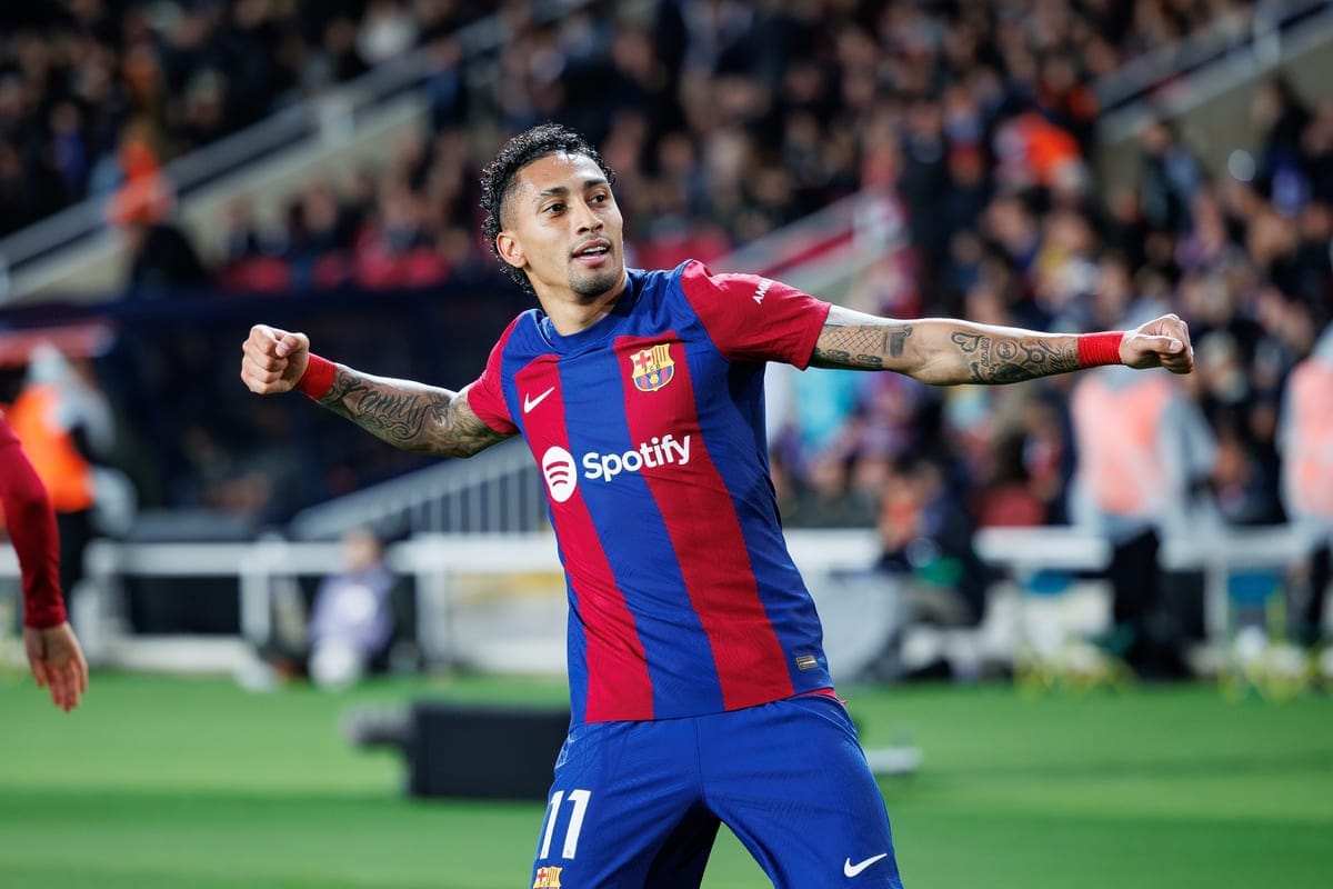 Raphinha of Barcelona.