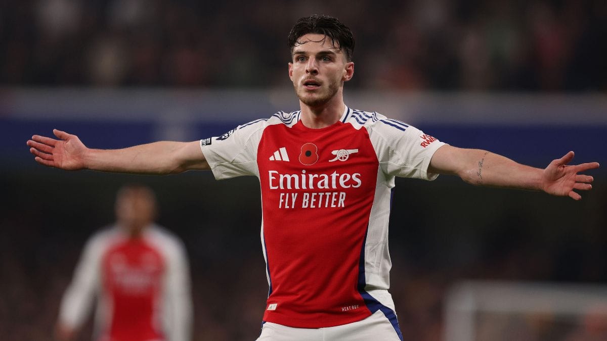 Arsenal midfielder Declan Rice