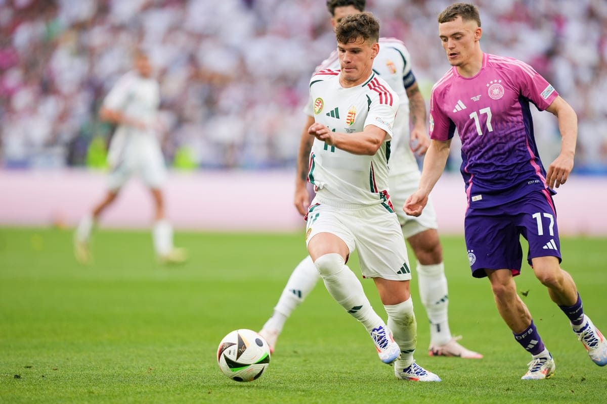 Liverpool left-back Milos Kerkez