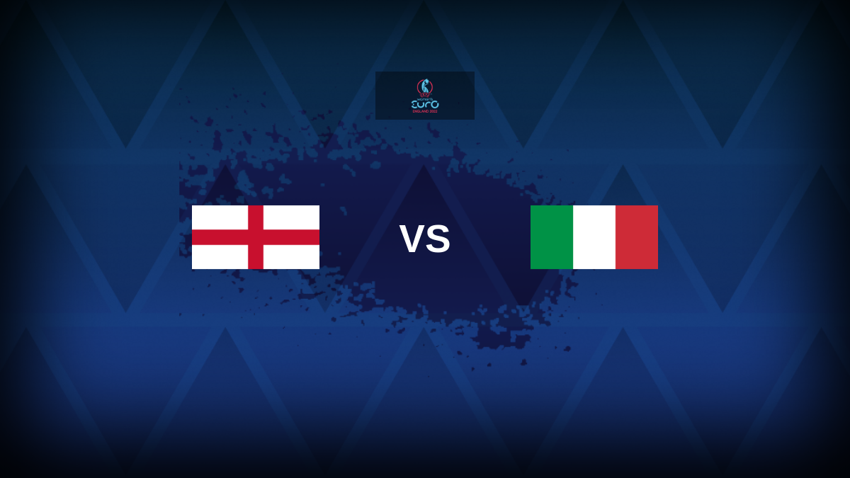 Inglaterra v Itália: linhas, estatísticas e visualização