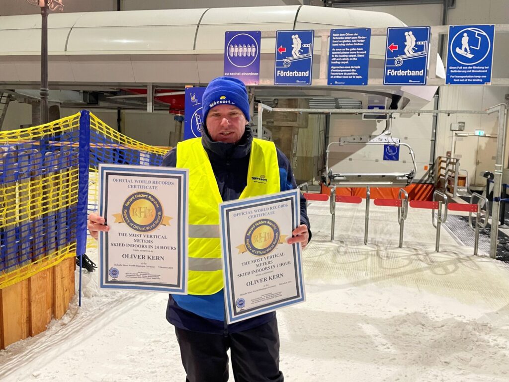 Recordes Mundiais Duplos de Esqui Indoor