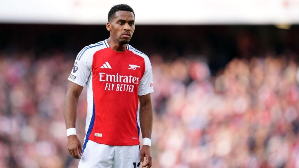 O zagueiro do Arsenal Jurrien Timber