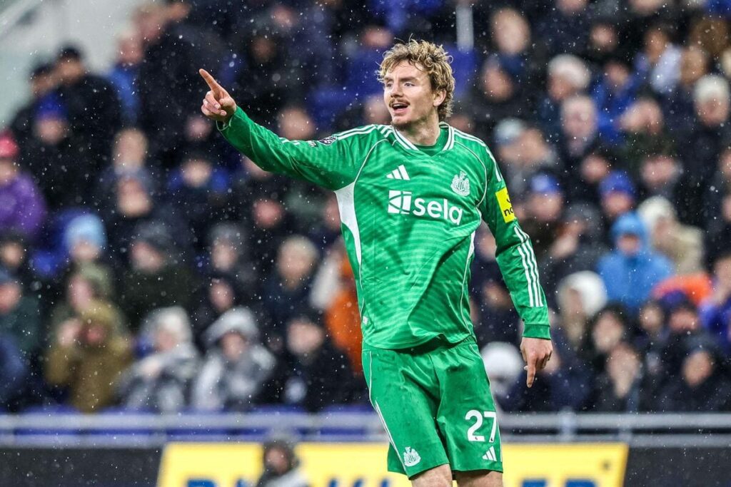 O jogador de futebol Nick Woltemade jogou pelo Newcastle United Football Club