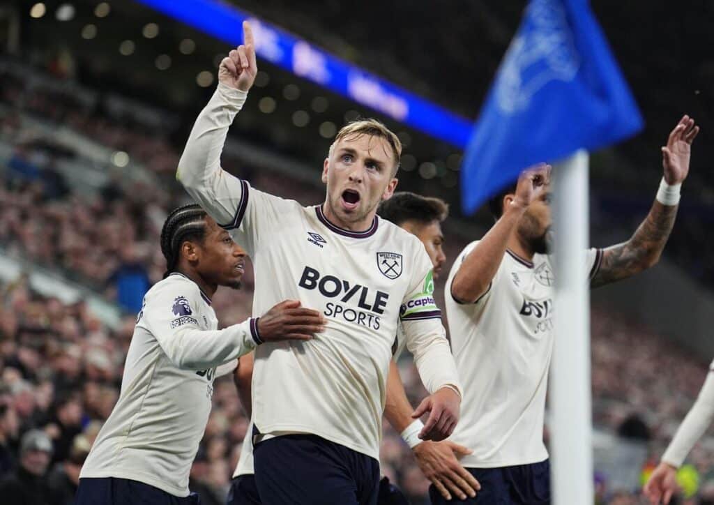 O atacante do West Ham, Jarrod Bowen