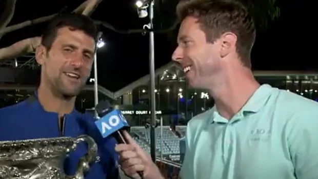 Duncan McKenzie-McHarg entrevista Novak Djokovic.