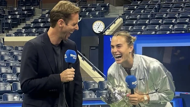 Duncan McKenzie-McHarg e Aryna Sabalenka riem.