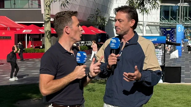 Chris Stubbs e John Millman no Grand Slam Daily da Stan Sport.