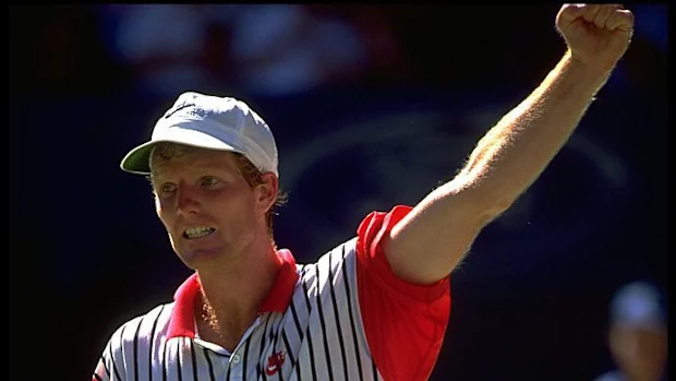 Jim Courier em sua pompa de 1993.