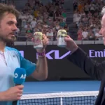 Aberto da Austrália 2026 | Stan Wawrinka se despede e compartilha cerveja com o chefe do Tennis Australia, Craig Tiley