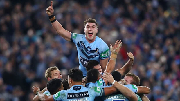 Angus Crichton dos Blues no ANZ Stadium.