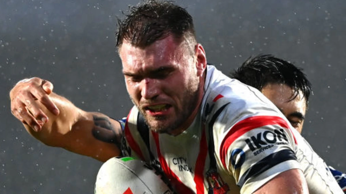 Mudança de código Angus Crichton NRL, estrela de Wallabies e Waratahs Max Jorgensen, entrevista exclusiva no AO Tennis