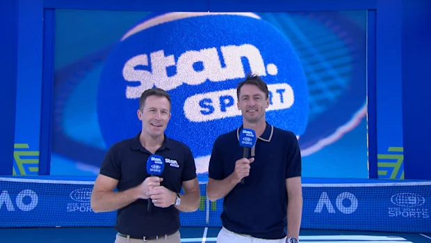 Chris Stubbs e John Millman no Grand Slam Daily.