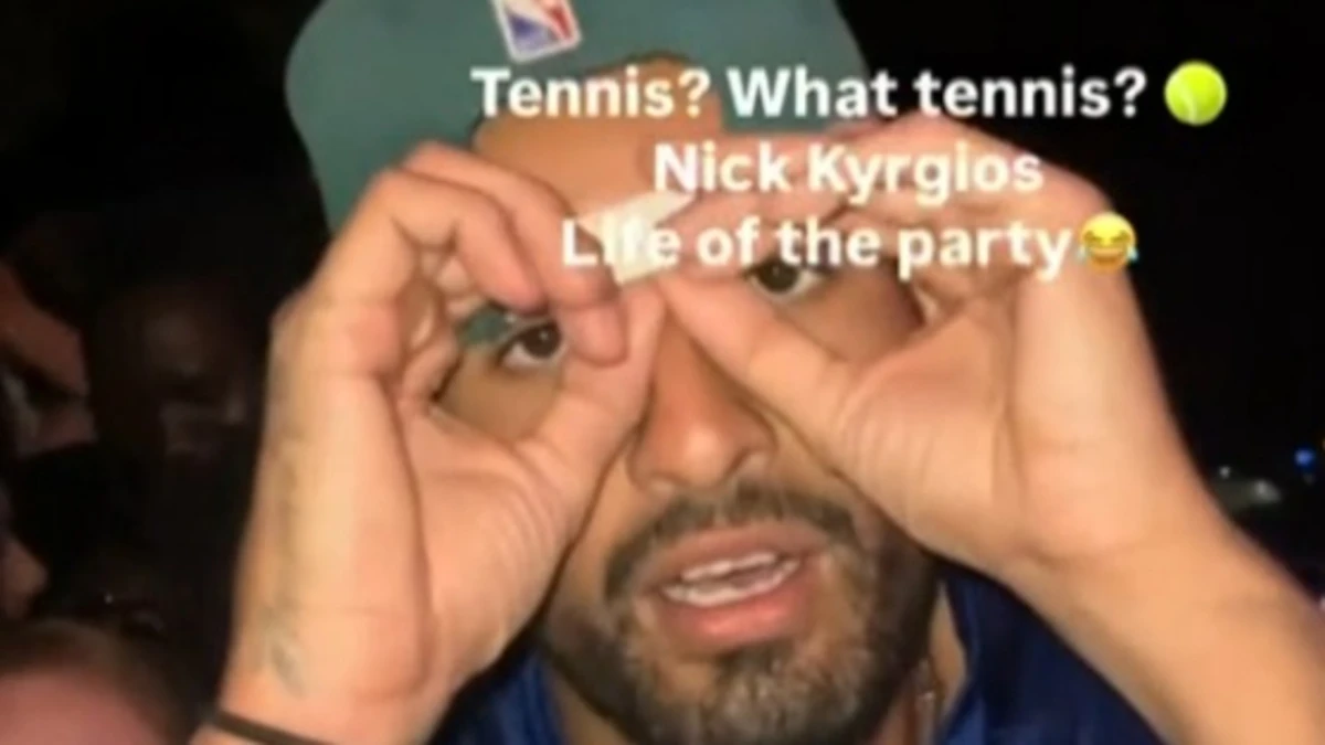 Vídeo da boate de Nick Kyrgios horas antes da derrota em duplas mistas com Leylah Fernandez
