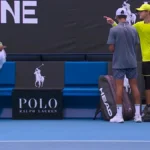 Jogador de duplas júnior Ymerali Ibraimi grita com rival, vídeo