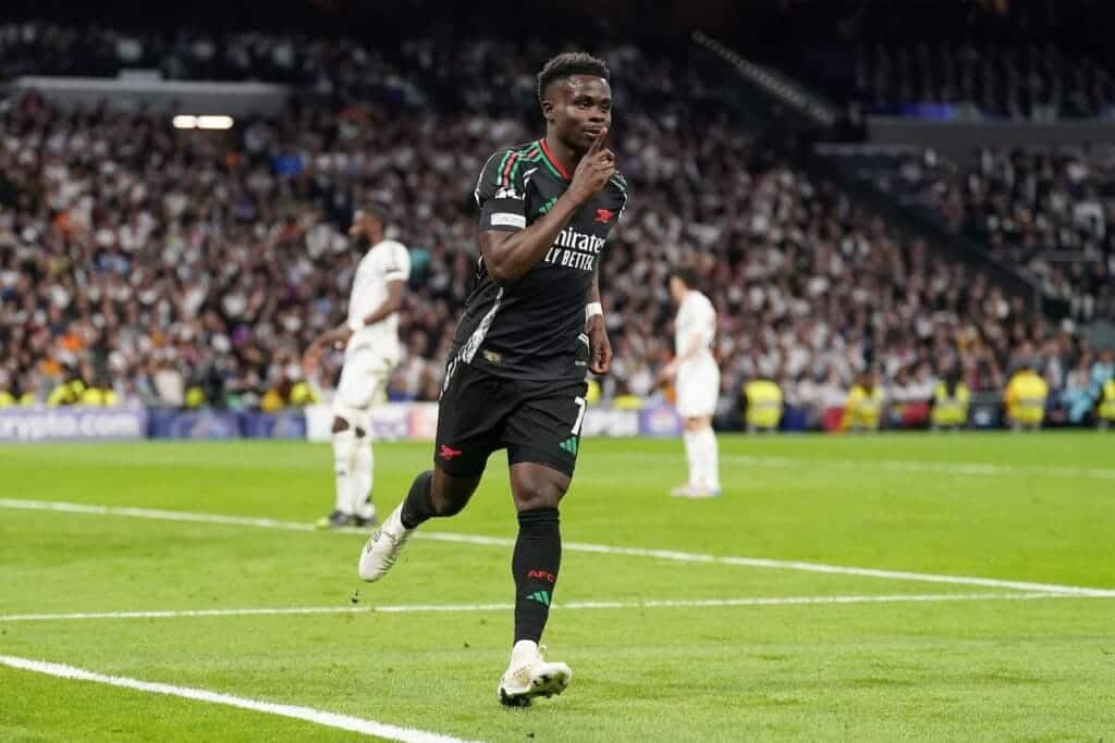 Bukayo Saka, jogador de futebol do Arsenal Football Club
