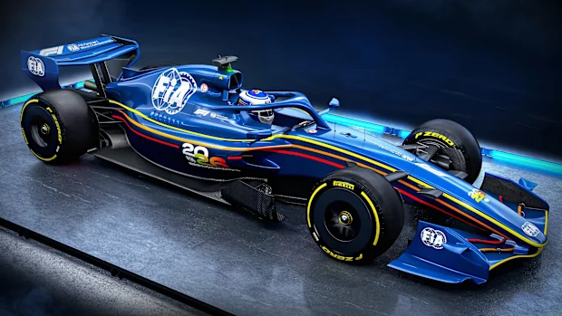A FIA divulgou renderizações de um carro de F1 de 2026.