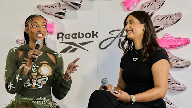 Angel Reese discutiu a expansão global de sua coleção Reebok AR1 e sua missão de normalizar a atleta feminina multidimensional.