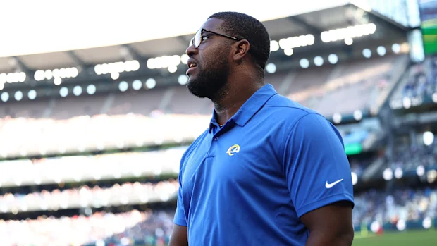 Kobie Turner do LA Rams no MCG.