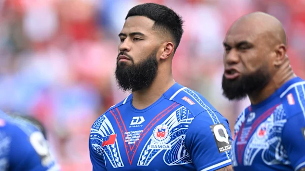 Payne Haas em ação pela Samoa.