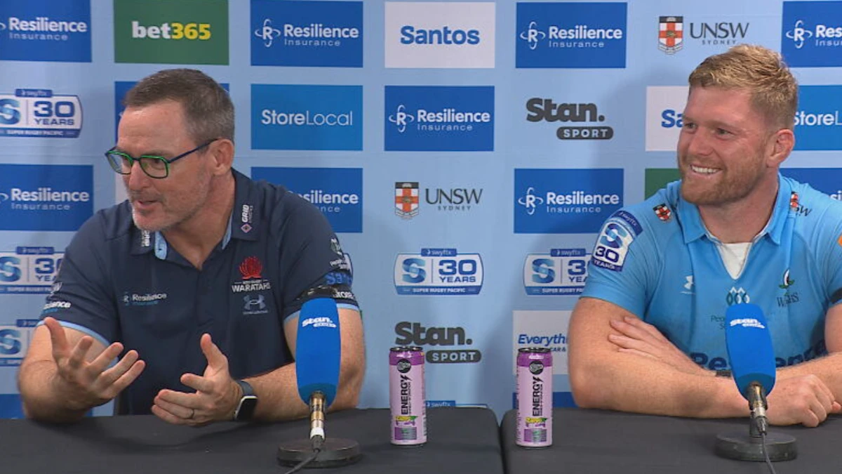 Notícias de NSW Waratahs; Entrevista com Dan McKellar; a reação do técnico após a vitória do Queensland Reds; Destaques de Max Jorgensen