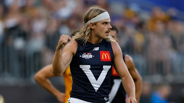 Bailey Smith, de Victoria, comemora.