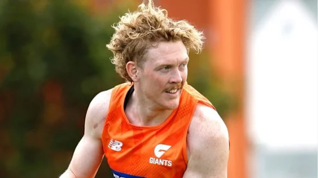 Clayton Oliver no treinamento do GWS. 