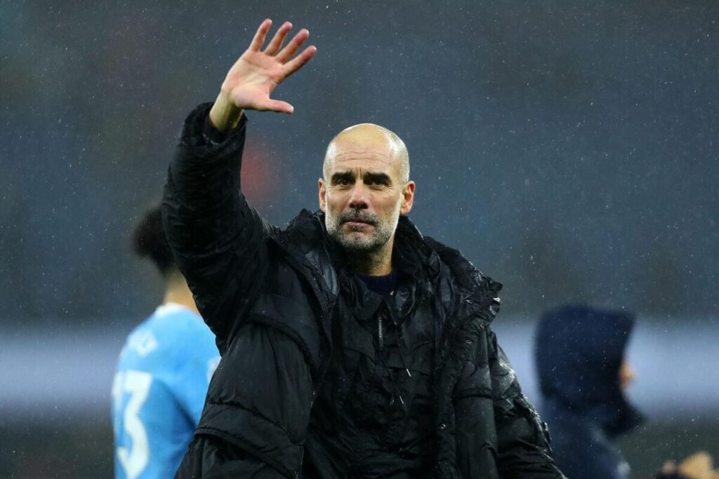 O técnico do Manchester City, Pep Guardiola.