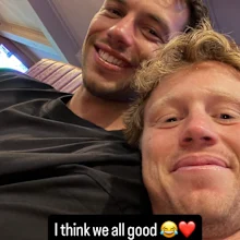 Ollie Florent e Callum Mills fizeram as pazes.