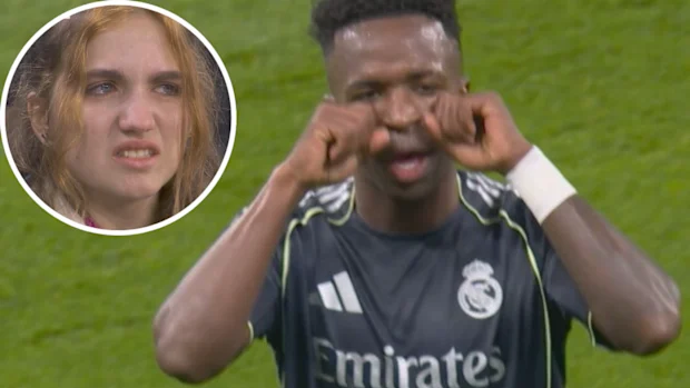 Vinicius Jr zomba dos torcedores do Manchester City.