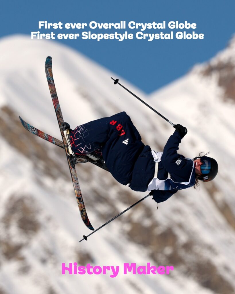 Kirsty Muir coleciona Park and Pipe 25-26 World Cup Tour vencendo o grande globo