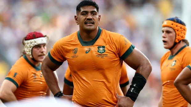 Will Skelton liderou os Wallabies pela primeira vez na Copa do Mundo de Rugby deste ano contra a Geórgia.