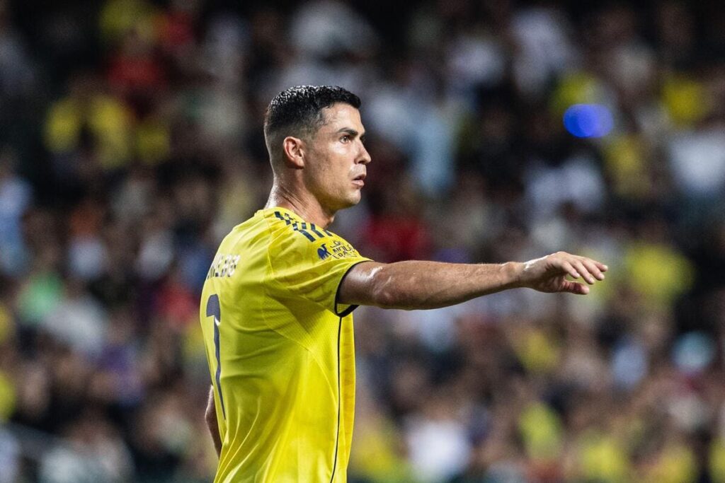 Cristiano Ronaldo joga pelo Al-Nassr contra o Al-Ahli