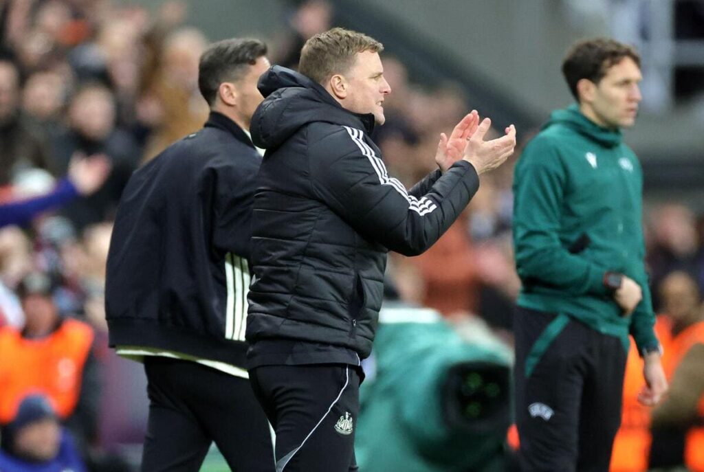 O técnico do Newcastle United, Eddie Howe