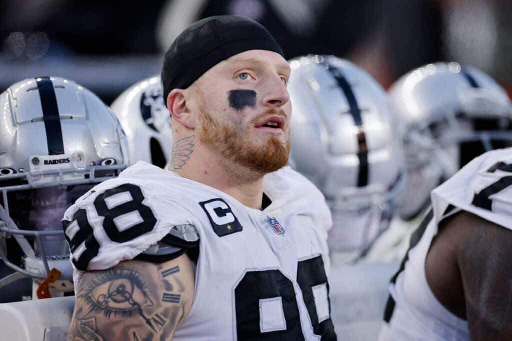 Maxx Crosby, lado defensivo do Las Vegas Raiders