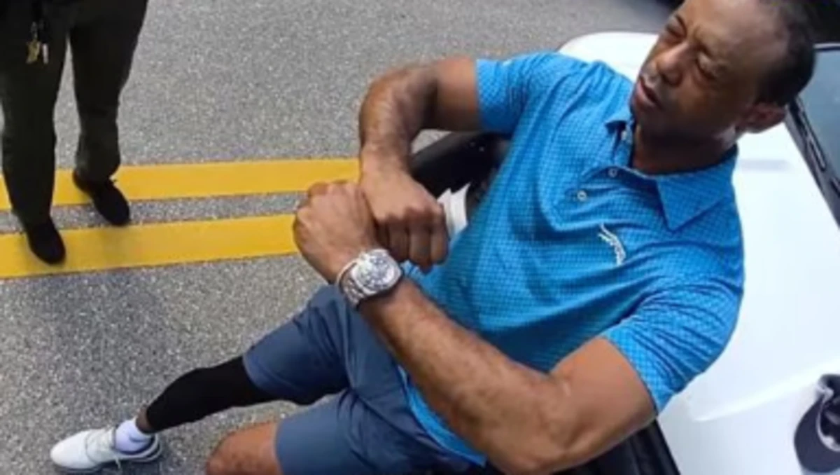 Visão da Bodycam divulgada após prisão de estrela do golfe