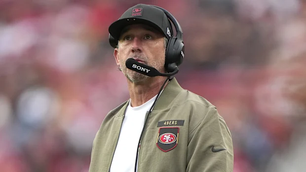 O técnico do 49ers, Kyle Shanahan.