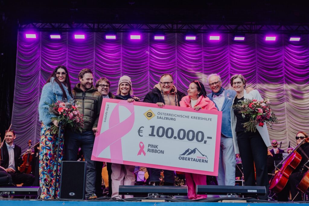 Pistas de esqui austríacas ficam rosadas