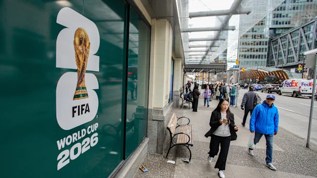 Sinalização para a Copa do Mundo FIFA de 2026.