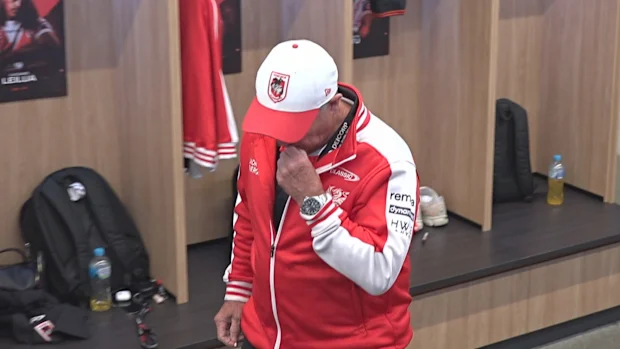 O técnico dos Dragões, Shane Flanagan, ficou desanimado após a derrota de seu time para os Rabbitohs.