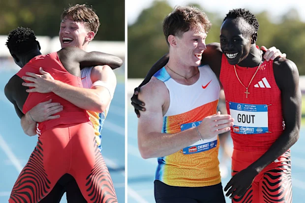 Lachlan Kennedy e gota gota.