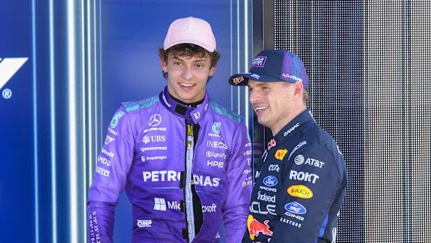 Kimi Antonelli e Max Verstappen estarão na primeira fila em Miami. 