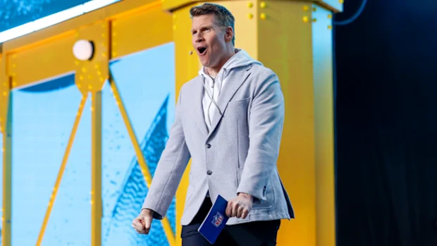 Scott Hanson no Draft de 2026 da NFL.