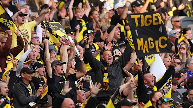 A torcida do Tigers durante o jogo foi barulhenta e orgulhosa. 