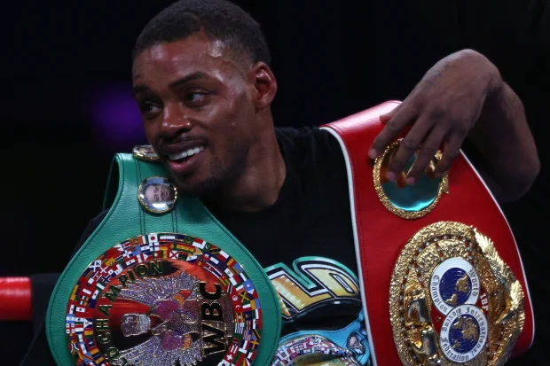 Errol Spence Jr. após decisão unânime contra Danny Garcia.