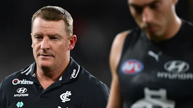 Michael Voss após a derrota de Carlton para St Kilda.