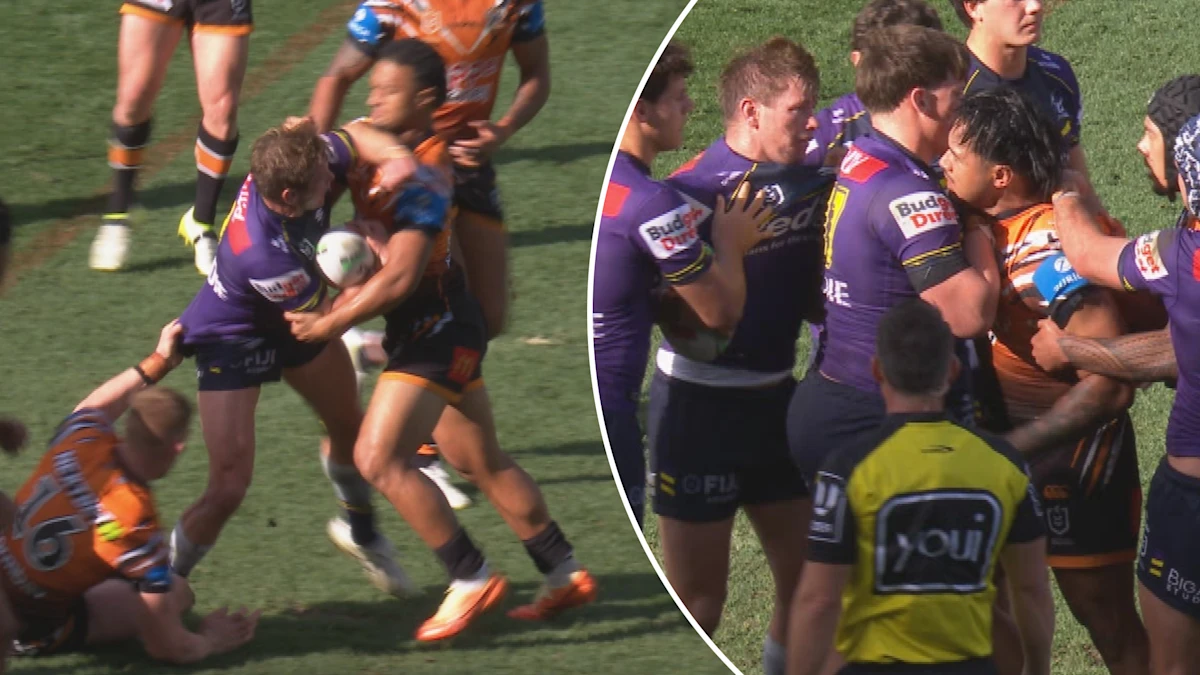 Notícias NRL 2026: A prostituta Harry Grant começa a lutar contra Wests Tigers, vídeo com antebraço levantado